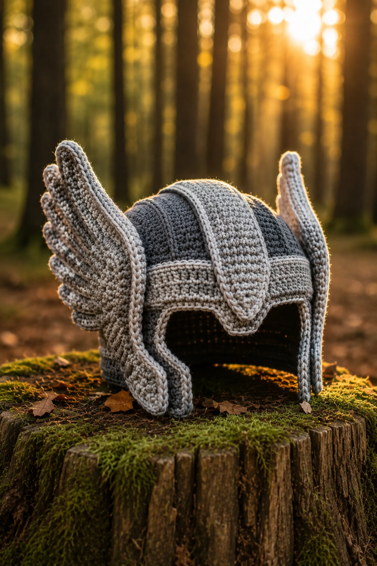 Easy Crochet Thor Helmet Pattern Tutorial