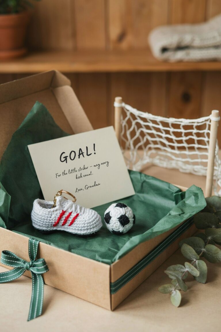 Easy Amigurumi Soccer Boot Keychain Crochet Pattern